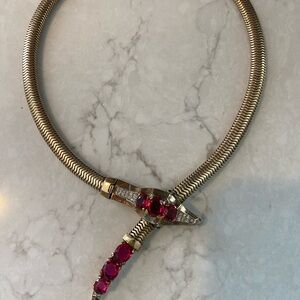 Trafari Rare vintage snake choker.